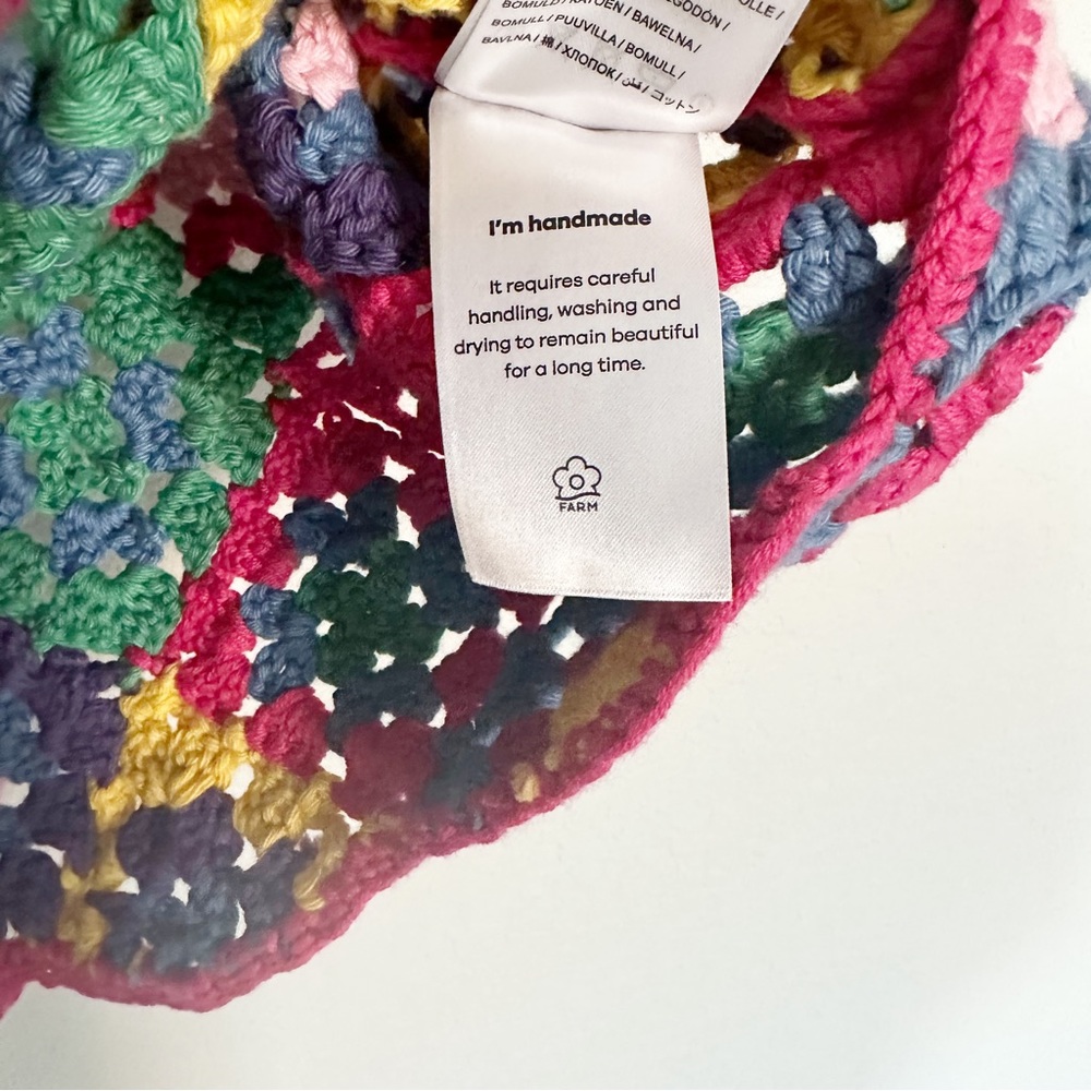 NWT Farm Rio Crochet Square Flutter Sleeve Vest Top Sz S - Picture 6 of 7